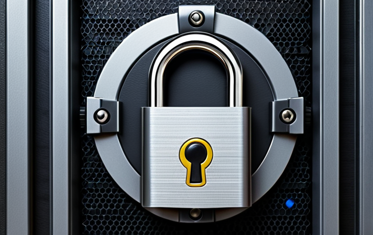 **Secure Digital Fortress:** A stylized digital lock protecting personal data from cyber threats, symbolizing the security provided by a password manager.