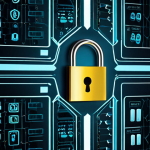 **Prompt 1: From Vulnerability to Security through Password Management**
    A conceptual illustration depicting a stark contrast. On the left, a chaotic and vulnerable digital landscape, with fragmented data streams, easily guessable passwords represented as exposed sticky notes, and broken padlocks, hinting at data breaches and insecurity. On the right, a serene and highly secure digital realm, featuring a sophisticated, futuristic password manager interface with strong, unique, and encrypted passwords securely locked behind impenetrable digital shields and glowing, complex key symbols. The transition from disorder to order, from risk to peace of mind. High detail, cyber security, data protection, digital transformation, secure environment, vulnerable network.