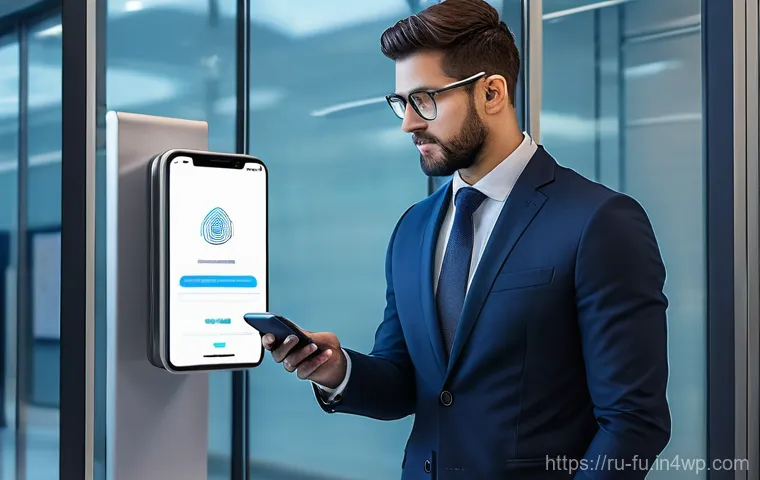 패스워드 관리 시스템 사용자 권한 관리 - **Prompt 2: The Digital Safe of a Password Manager**
"A confident and calm young professional, s... 패스워드 관리 시스템 사용자 권한 관리 - **Prompt 2: The Digital Safe of a Password Manager**
"A confident and calm young professional, s...