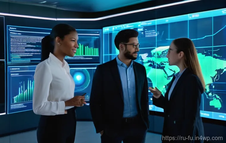 패스워드 관리 시스템의 파트너십 전략 - **Strategic Cybersecurity Alliance**
A diverse group of four tech professionals (two men, two wo...